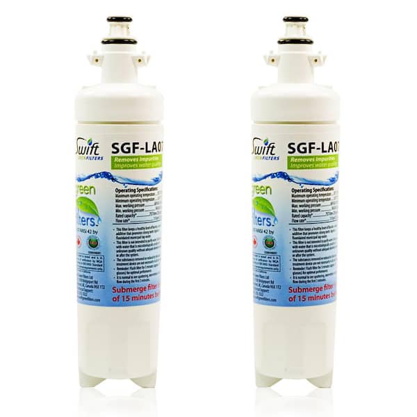 Swift Green Filters Replacement Water Filter for LG LT700-P, 46-9690, ADQ36006102 (2-Pack)