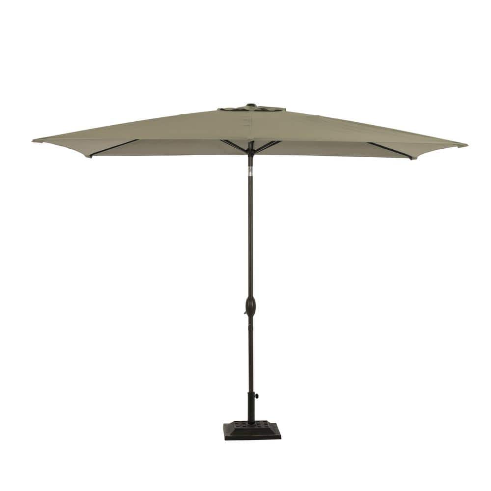 10 ft. Aluminum Pole Rectangular Market Patio Umbrella in Gray price history on PriceWatchPro