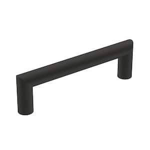 Revolve 3-3/4 in. (96mm) Modern Matte Black Bar Cabinet Pull