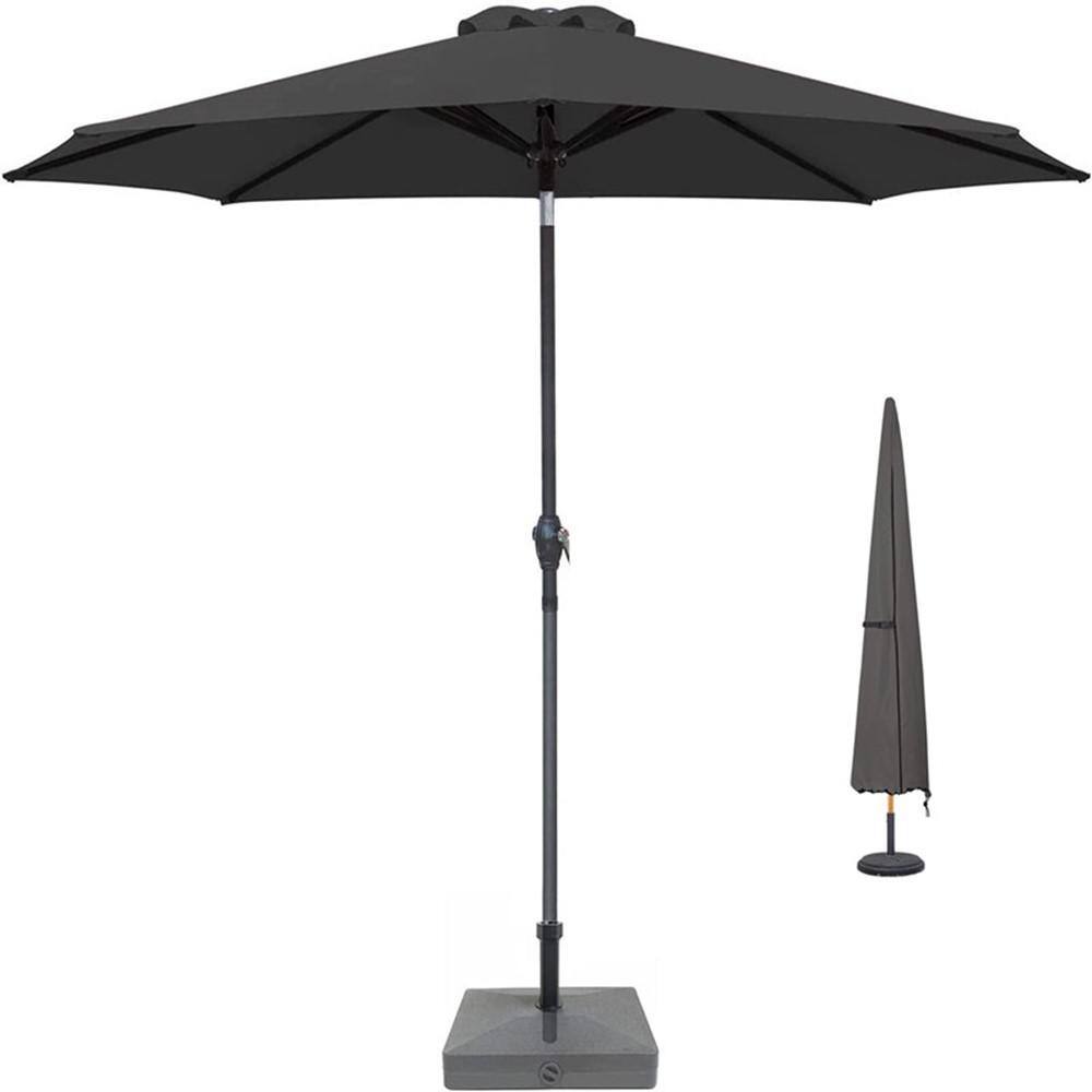 Black 600D Waterproof Outdoor Market Umbrella Cover