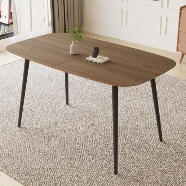 6pc LYNFIELD RECTANGULAR DINING TABLE + 4 PLAIN WOOD SEAT CHAIRS + 1 BENCH ESPRE