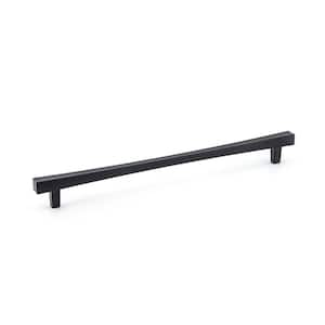 Westmount Collection 10-1/8 in. (256 mm) Modern Matte Black Rectangular Cabinet Bar Pull