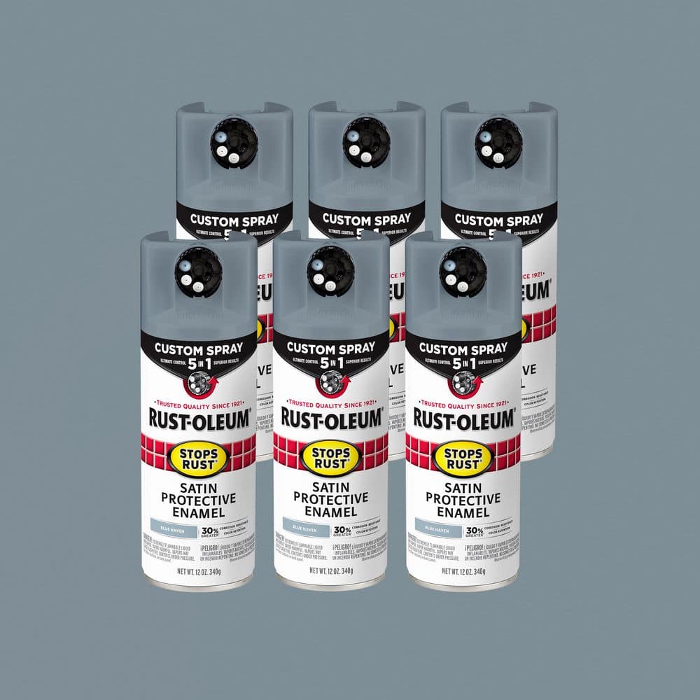 Rust-Oleum Stops Rust 12 oz. Custom Spray 5-in-1 Satin Blue