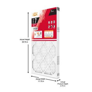 18 in. x 30 in. x 1 in. Allergen Plus Pleated Air Filter FPR 7 (2-Pack)