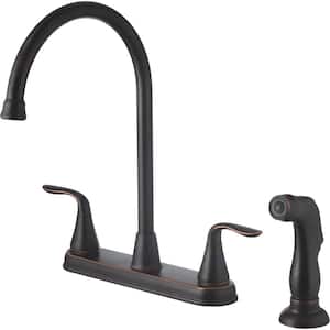 Majestic Double Handle Standard Kitchen Faucet in Oil Rubbed Bronze