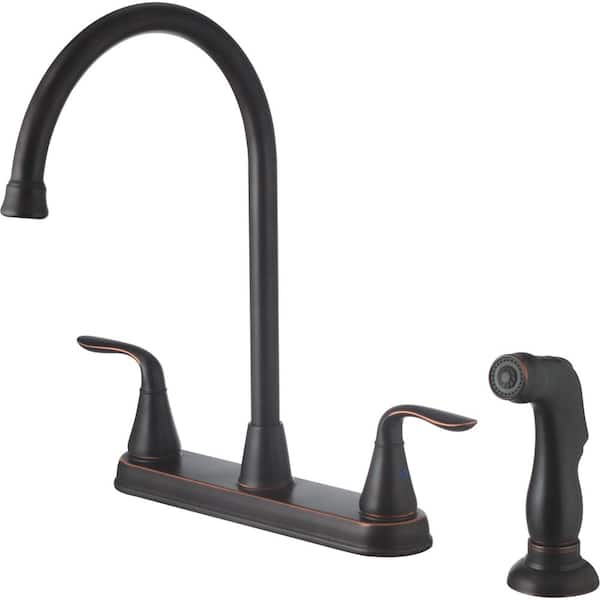 CMI Majestic Double Handle Standard Kitchen Faucet in Oil Rubbed Bronze