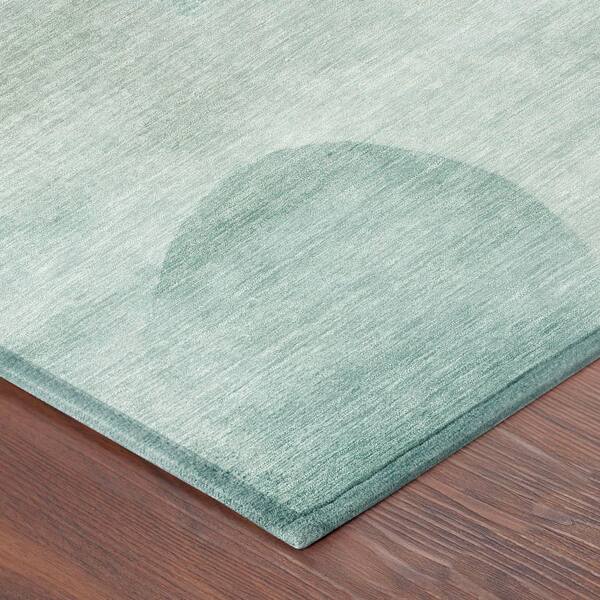 Chantille Machine Washable Indoor/Outdoor Abstract ACN2815 Teal 10 ft. x 14 ft. Area Rug