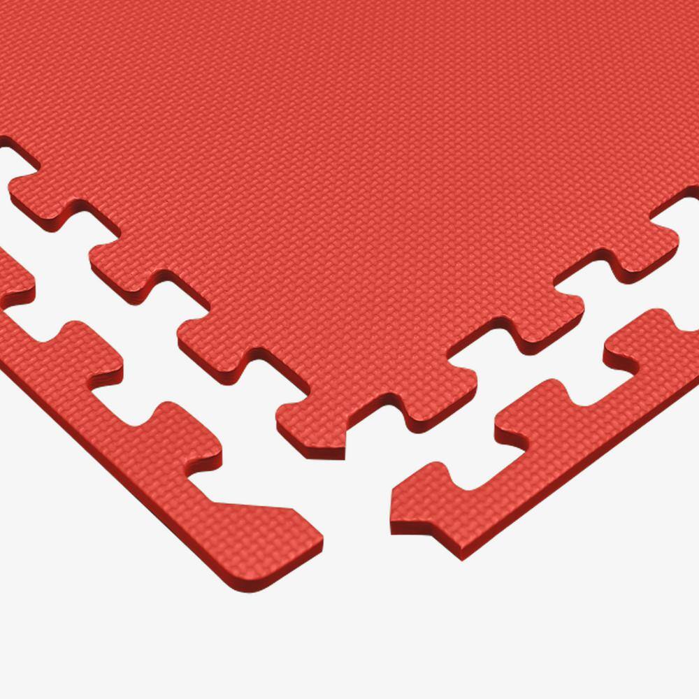 Multicolor EVA Foam Interlocking Exercise Floor Mat, 24 Sq Ft