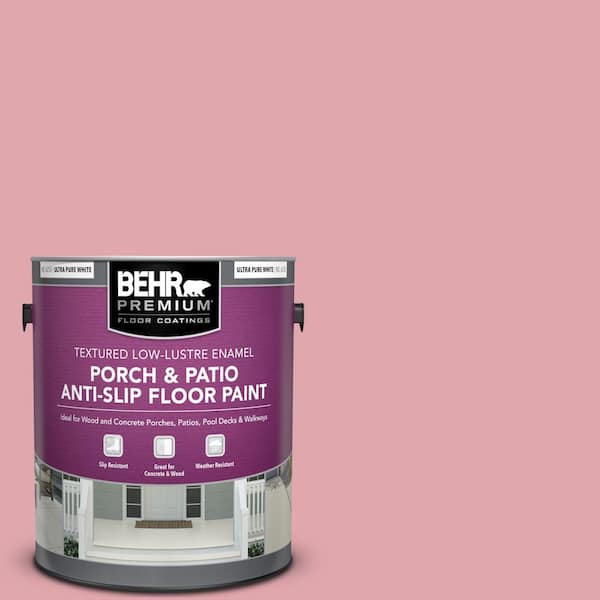 BEHR PREMIUM 1 gal. #M150-3 Apple Blossom Textured Low-Lustre Enamel Interior/Exterior Porch and Patio Anti-Slip Floor Paint