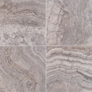 MSI Take Home Tile Sample - Ivory 4 in. x 4 in. Honed Travertine Floor ...