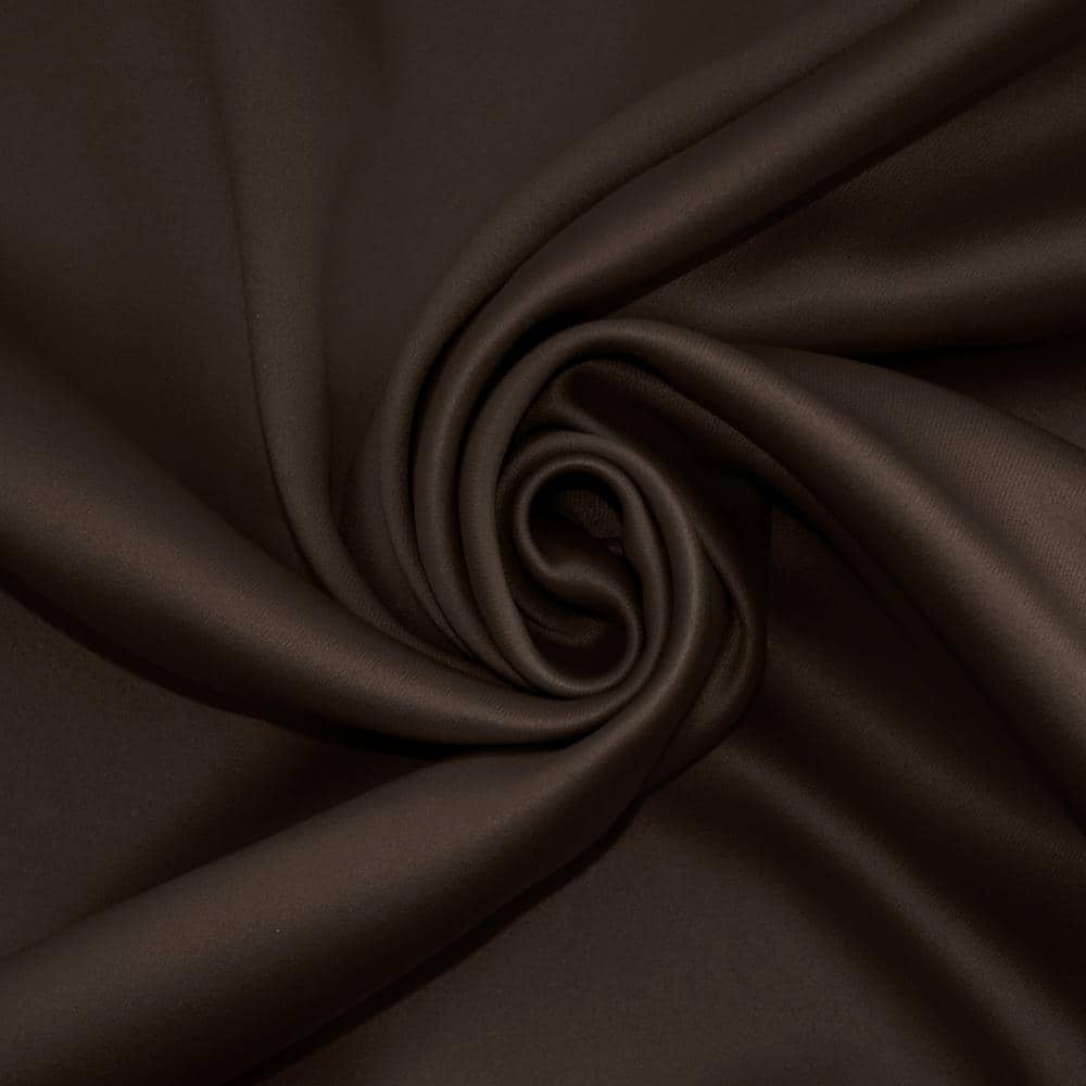 Brown Blackout Rod Pocket Polyester Insulated Drapes