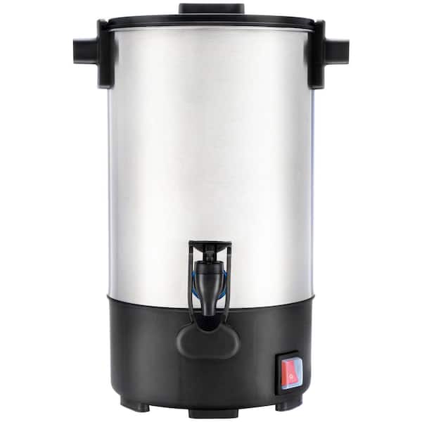 Commercial Grade Stainless Steel Percolate 30-Cups Coffee Maker Hot Water Urn 3.5 L