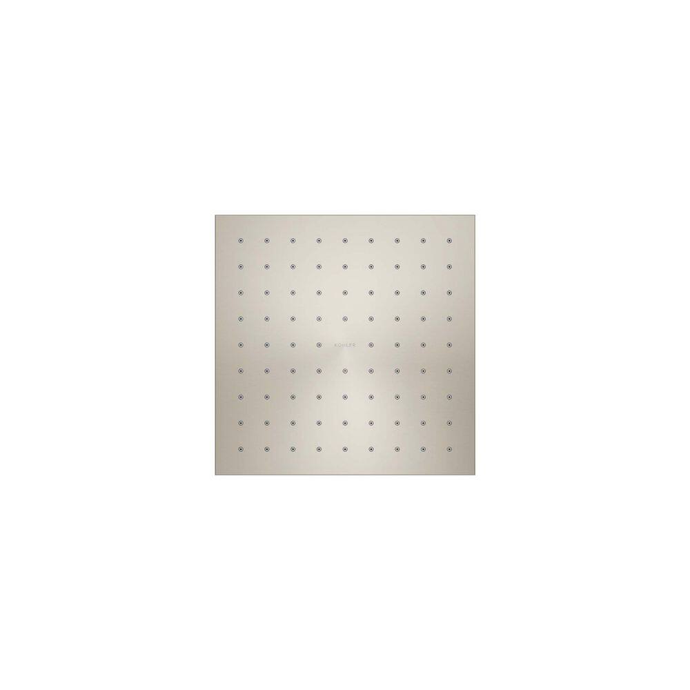 Vibrant Brushed Nickel Square Ceiling Mounted Rain Showerhead