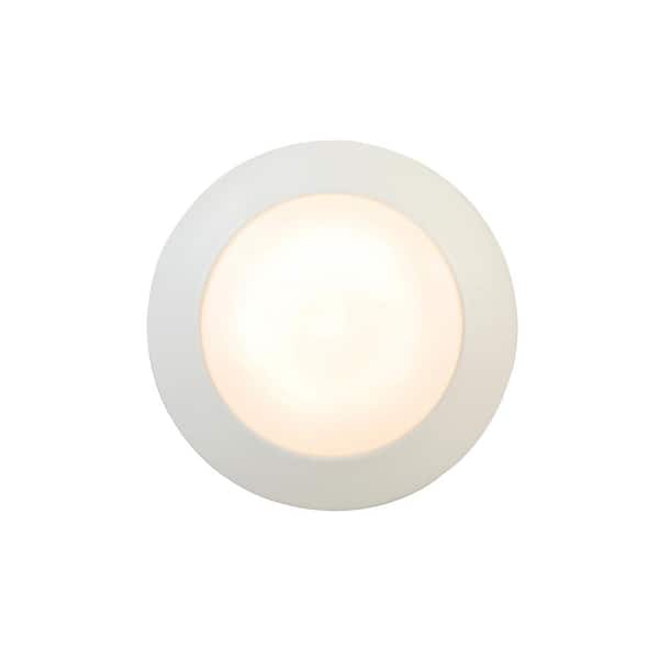 Commercial Electric 7 in Bright White LED Flushmount Ceiling Light A1 