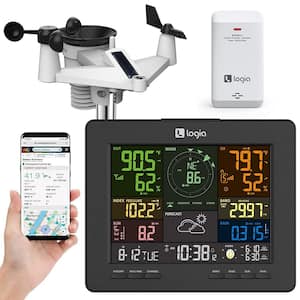 7-in-1 Self-Charging Weather Station with Wi-Fi, Solar Cell & LCD Display
