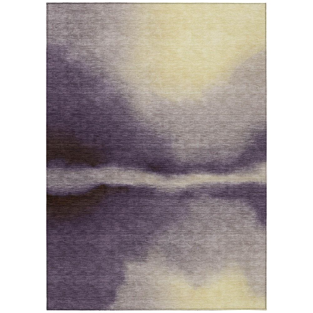 Chantille Machine Washable Indoor/Outdoor Abstract ACN2419 Plum 3 ft. x 5 ft. Area Rug price history on PriceWatchPro