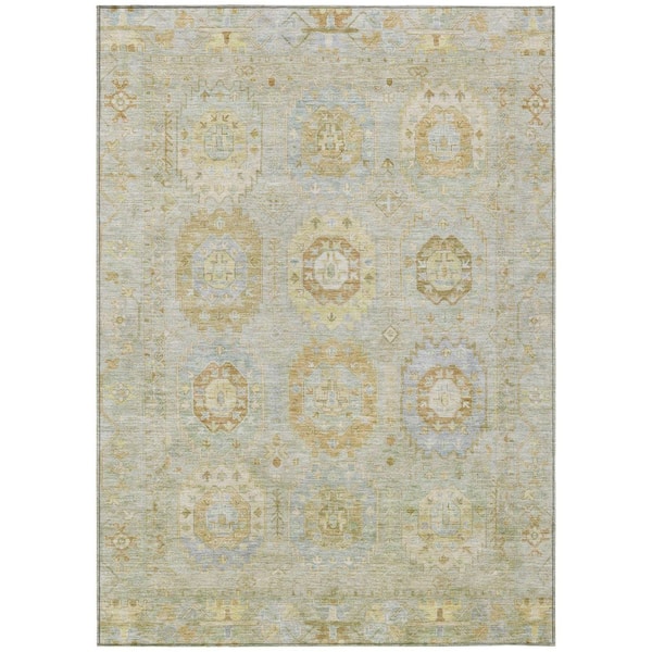 Addison Rugs Chantille Machine Washable Indoor/Outdoor Abstract ACN2227 Sage 5 ft. x 7 ft. 6 in. Area Rug