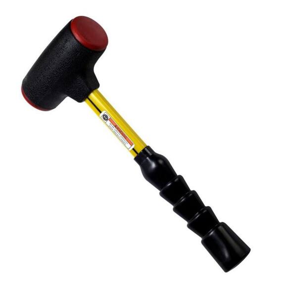 Nupla Extreme Power Drive Soft-Face 2 lbs. Hammer with 2 Urethane Faces, Fiberglass Handle