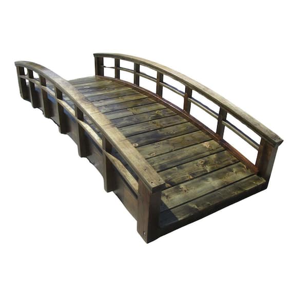 Monet's Japanese bridge 8 ft. Treated Brown