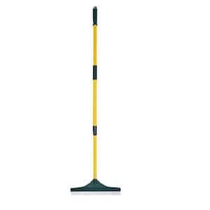 63 in. Alloy Steel Handle Steel Rake Artificial Turf Grass Broom 3 Section 65 in. Extra LongGarden Rake with Nylon Brush