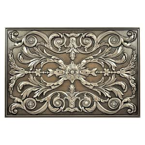 Viola Bronze Matte Finish 12 in. x 18 in. Hand Made Metal Backsplash Decorative Mural Plaque Tile (1-Piece/Case)