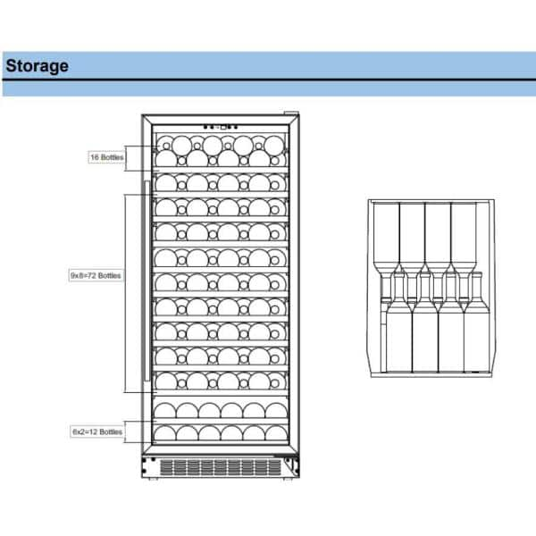 whynter 100 bottle wine cooler