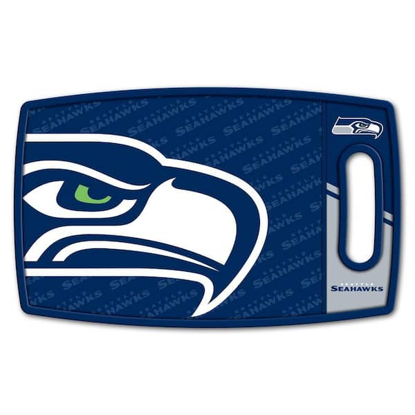 NFL Seattle Seahawks Logo Series Cutting Board 9in x 0.5in- Rectangle- Manufactured Wood and polypropylene