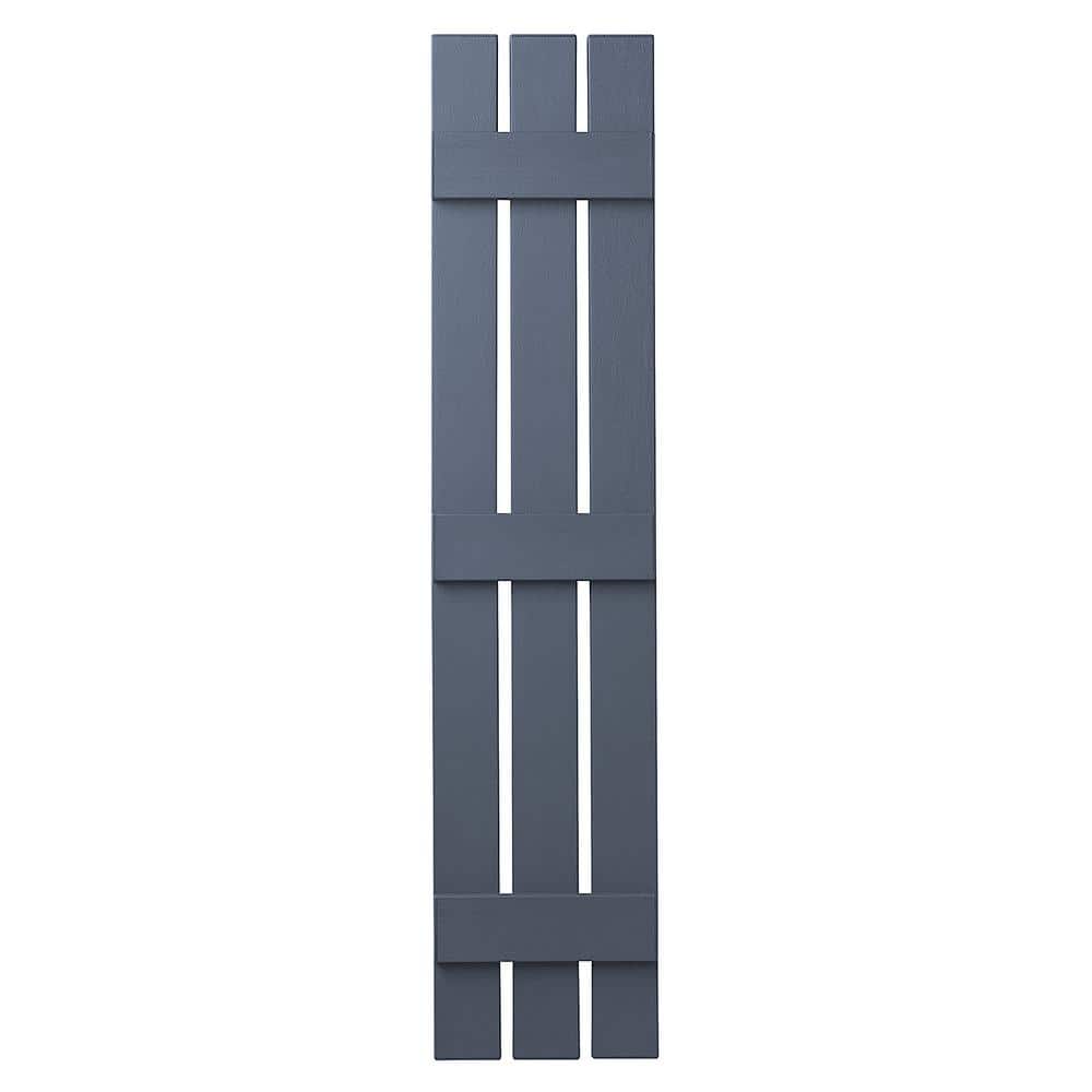 Wedgewood Blue Vinyl Board and Batten Shutters, 12'' x 67''