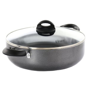 Calphalon 12.5 Inch Stainless Steel #5005 5QT Frying Pan Skillet & Glass  Lid