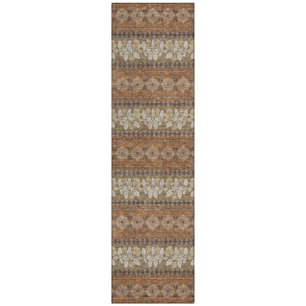 Chantille Machine Washable Indoor/Outdoor Abstract ACN2465 Terracotta 2 ft. x 7 ft. Area Rug price history on PriceWatchPro