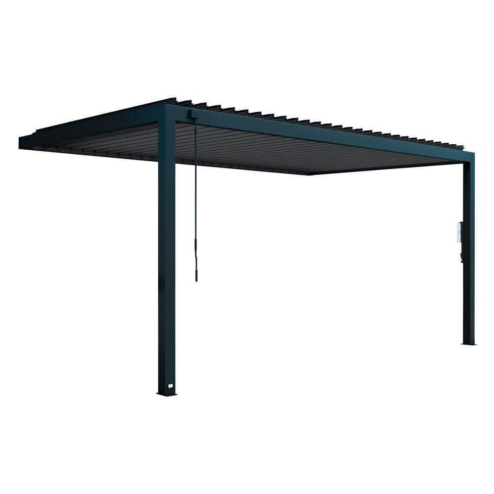 Backyard Discovery Evanston 16 ft. x 10 ft. Black Galvanized Steel