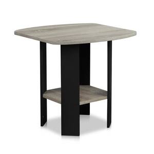 Furinno Simple Design Columbia Walnut/Black End/Side Table 11180CWN