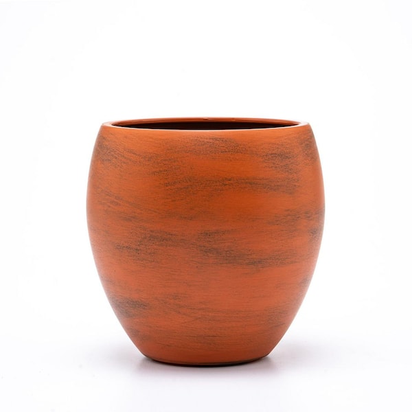 Chic 5.9 in. Dia Terracotta Plastic Round Planter Pot with Self-Watering System (1-Pack)