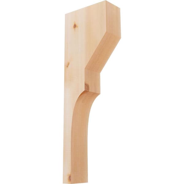 Ekena Millwork 3-1/2 in. x 8 in. x 24 in. Western Red Cedar Monterey Smooth Corbel