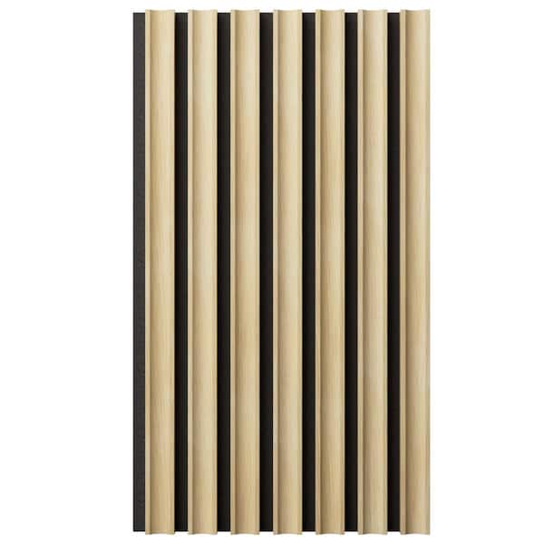 Ekena Millwork AcousticPro 1 in. x 1 ft. x 8 ft. Noise Cancelling Concave MDF Sound Absorbing Panel in Puritan Pine (2-Pack)