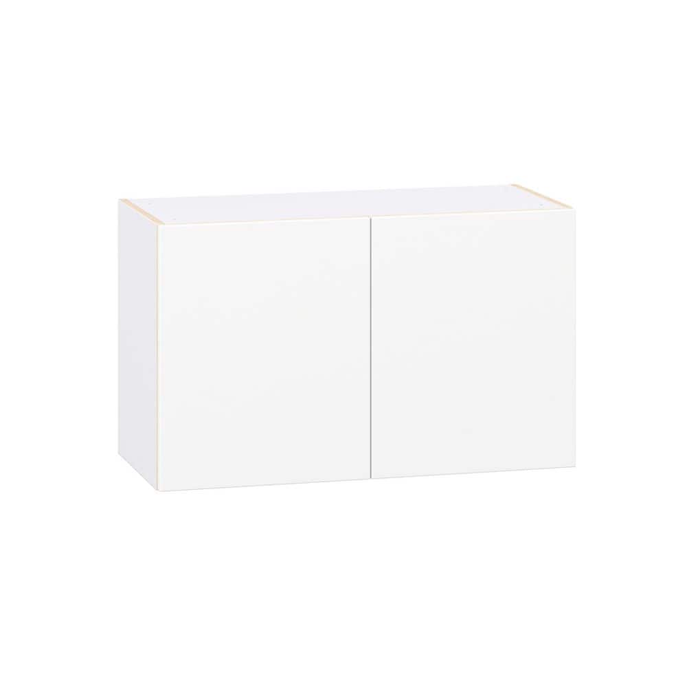 Timberline 33 in. W x 14 in. D x 20 in. H Assembled Slab Wall Bridge Kitchen Cabinet in Bright White price history on PriceWatchPro