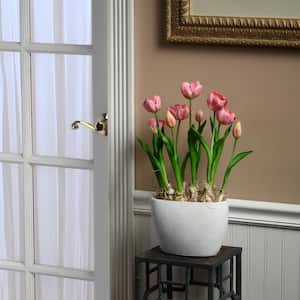 18.5 in. Artificial Pink Tulip Flowers