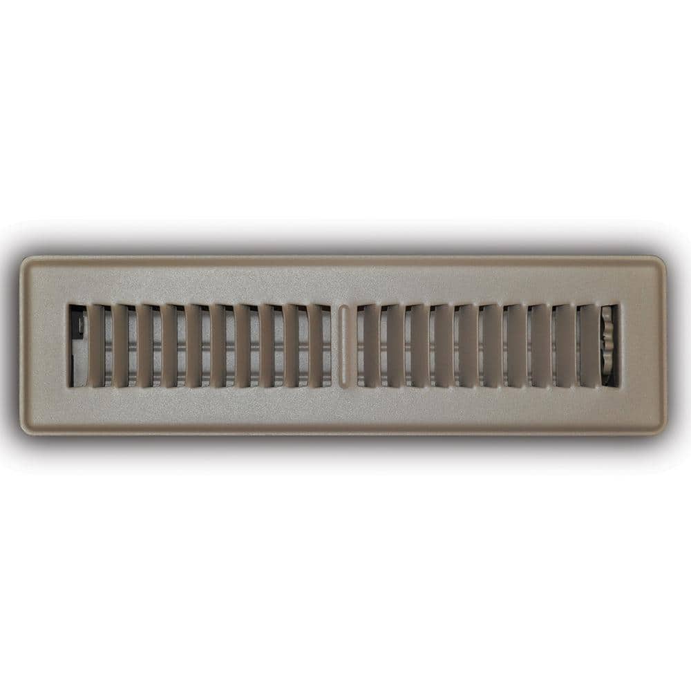 2 in. x 12 in. 2-Way Steel Floor Register in Brown price history on PriceWatchPro