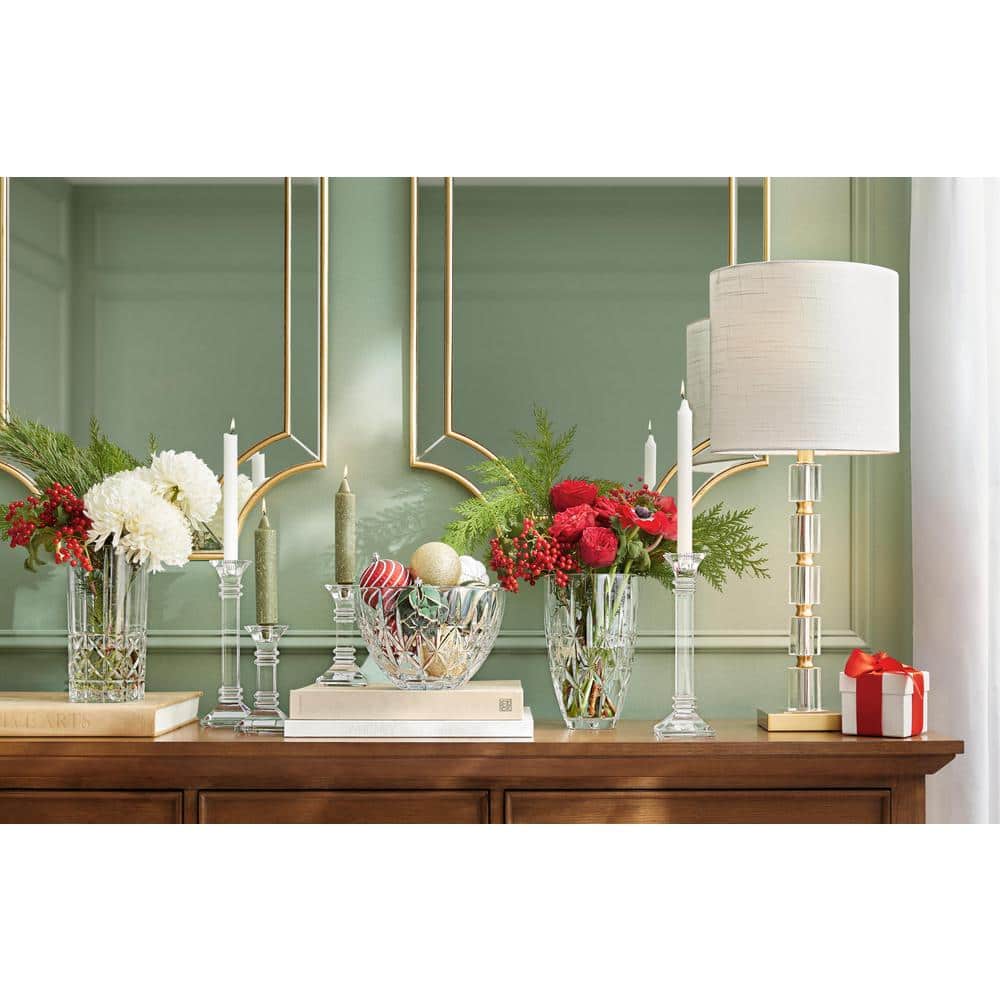 White Beeswax Enhanced 12-Inch Taper Dinner Candles