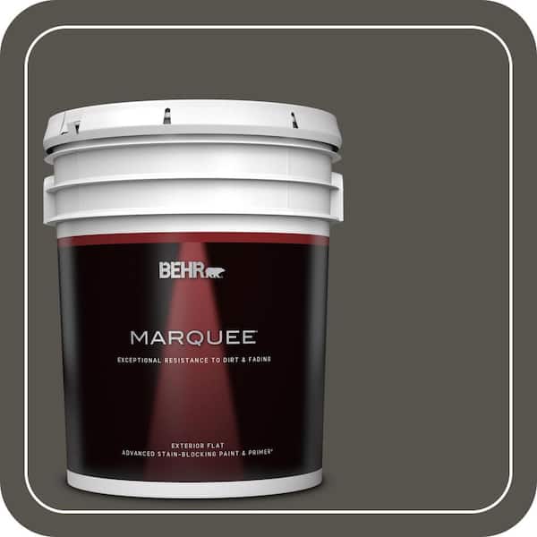 BEHR MARQUEE 5 gal. #790D-7 Black Bean Flat Exterior Paint