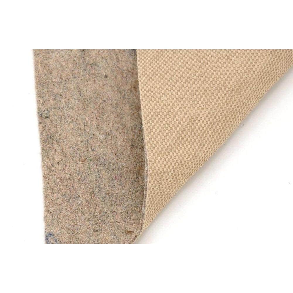American Slide-Stop All-Surface Thin Profile 5 ft x 8 ft Fiber and Rubber Backed Non-Slip Rug Pad