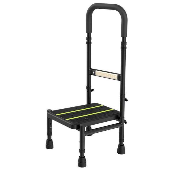 Step Stool Toilet Seat with Handle for Elderly Adults, Medical Stepping Stools for High Bed Mobility and Living Aids