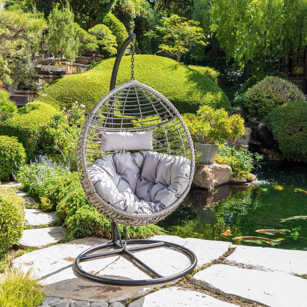 Outdoor Metal Hanging Swing Basket Chair for Egg Swing Chair, for Balcony, 