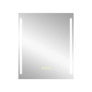 Miroir LEA d'akuaplus®® avec lumière DEL, 30 po x 30 po, noir mat