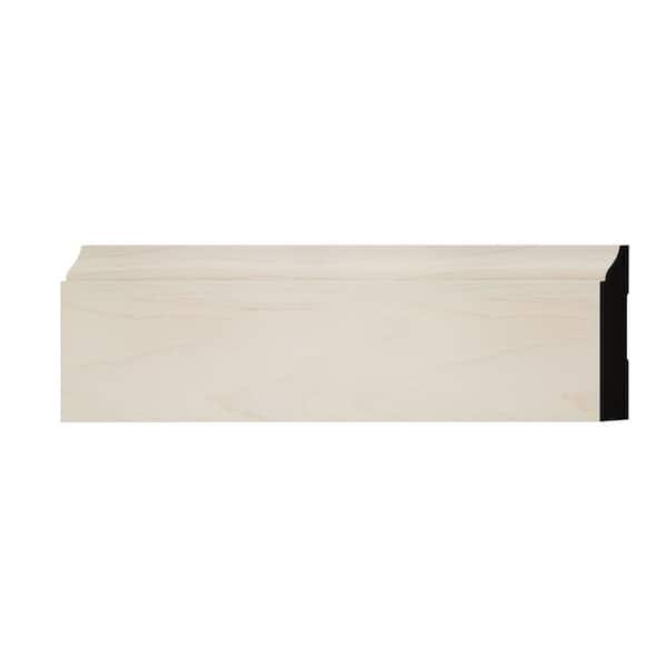 WM623 0.56 in. D x 3.25 in. W x 6 in. L Wood (Maple) Baseboard Moulding Sample