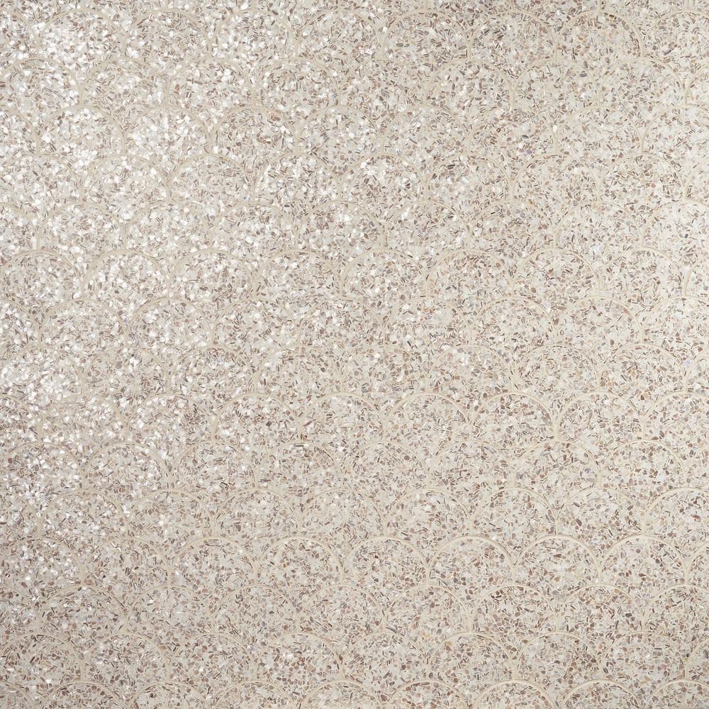 Cream Pearl Polished Mosaic Wave Tile for Walls and Floors