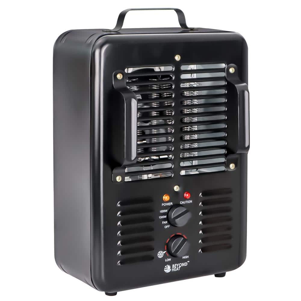 Milkhouse Space Heater, 1500-Watt Heater with Thermostat, 3 Heat Settings for Garage Workshop Warehouse, Black price history on PriceWatchPro
