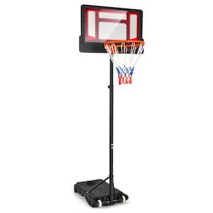 Kids Basketball Hoop Portable Backboard System with Adjustable Height Ball Storage