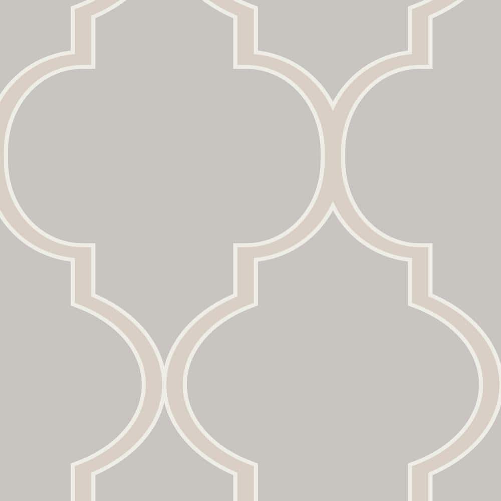 Moroccan Warm Grey Vinyl Peel and Stick Wallpaper