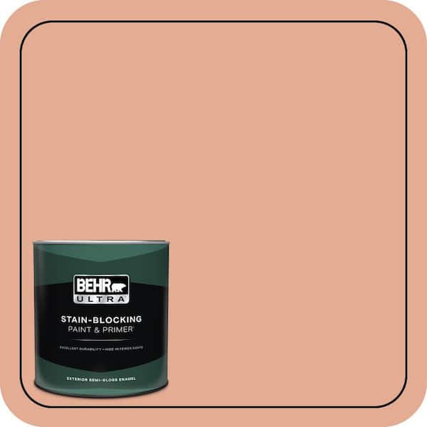 BEHR ULTRA 1 qt. #M200-4 Coral Cloud Semi-Gloss Enamel Exterior Paint & Primer